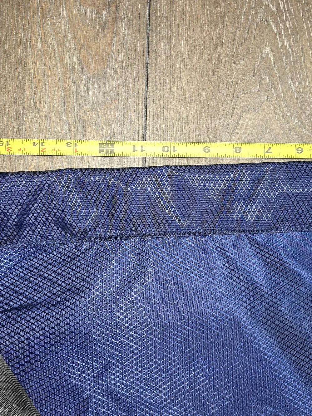 Navy Drawstring Sports Backpack with Reflective Stripe